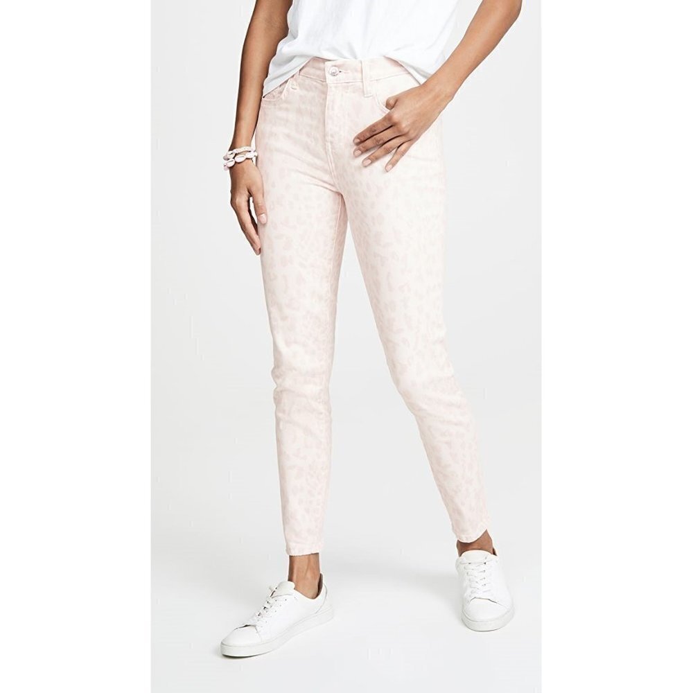 Current/Elliott | The Stiletto Skinny in Dusty Peach Leopard